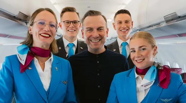 Tim Raue's Currywurst on board Eurowings