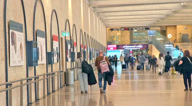 Israel's Eternity on display at Tel Aviv Airport