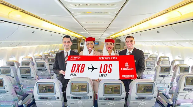 Emirates resumes flights from Dubai to Lagos, Nigeria