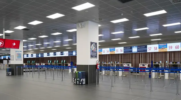 New check-in area at Milan Bergamo Airport