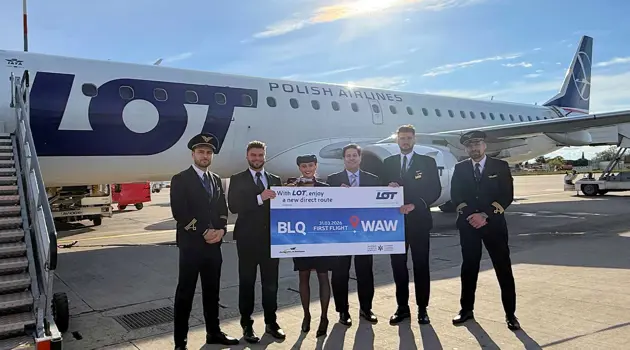 LOT's Bologna-Warsaw flight debuts
