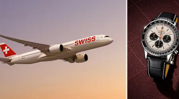 Swiss and Breitling launch the new Navitimer dedicated to the Airbus A350