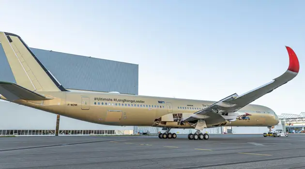 Qantas, Project Sunrise's A350 takes shape in Toulouse