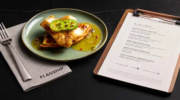 American Airlines improves lounge menus