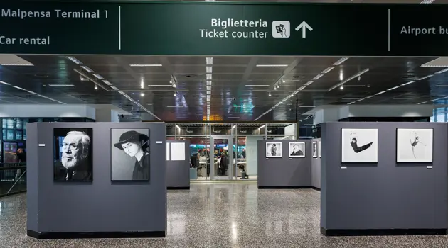 Gabriele Maria Pagnini's portraits on display at Malpensa