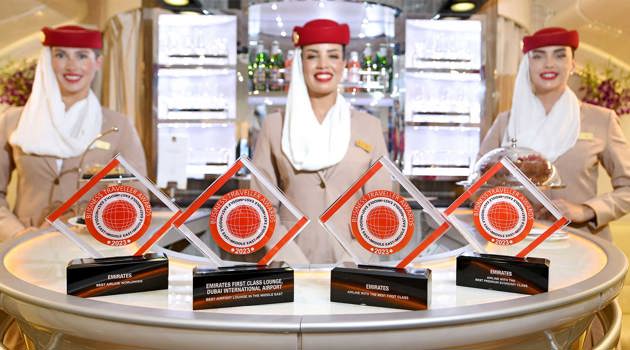 Emirates Best Airline Worldwide at the 2023 Business Traveller Awards