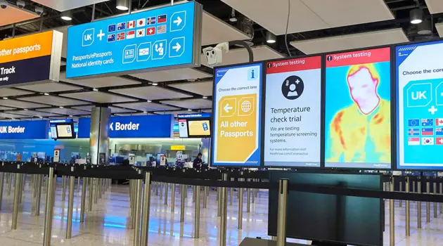 Temperature screening equipment now being trialled at Heathrow