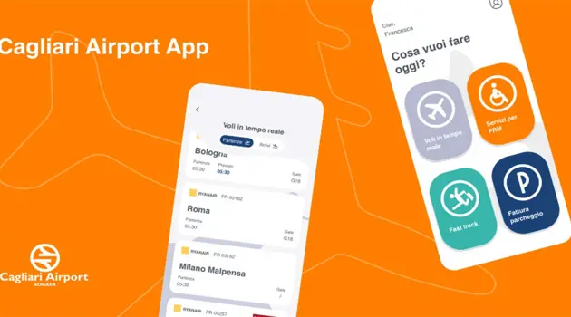 The free app of Cagliari airport