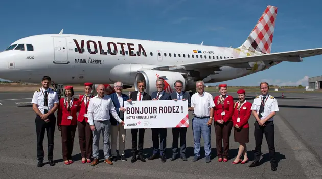 Volotea's new operational base in Rodez inaugurated