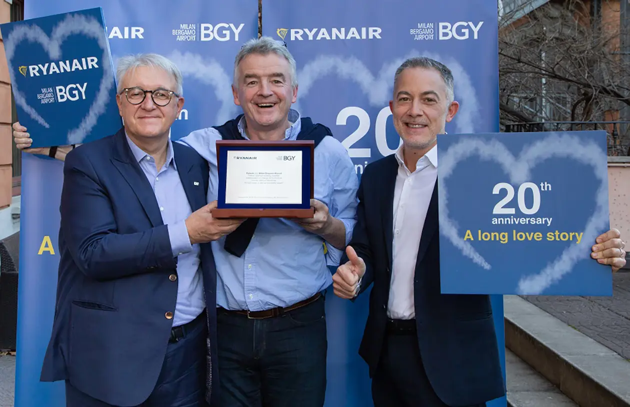 Emilio Bellingardi, Michael O'Leary e Giacomo Cattaneo