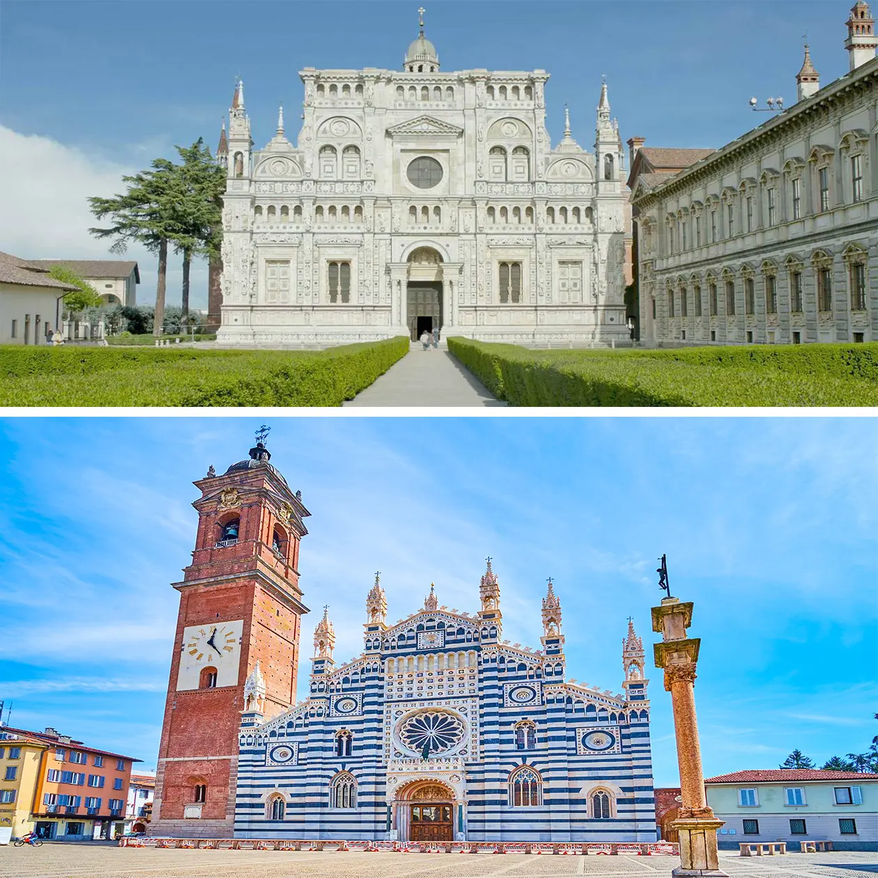 Certosa di pavia e Duomo di Monza Copyright © Sisterscom.com / Depositphotos