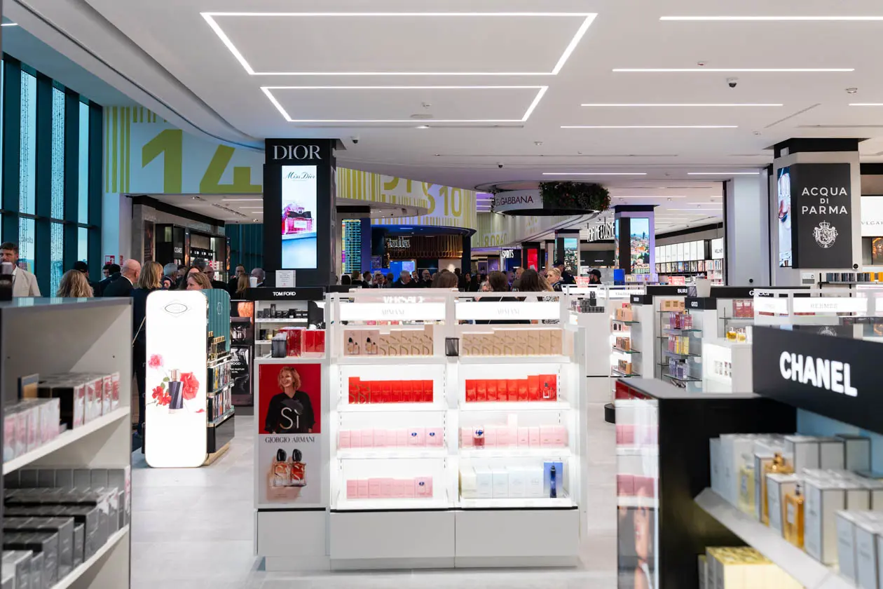 Il nuovo duty-free, Avolta a BGY Foto: Copyright © Milan Bergamo Airport - Sacbo Spa