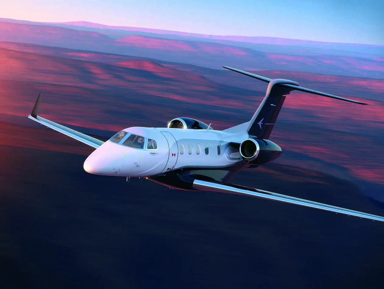 Phenom 300E. Copyright © Embraer.