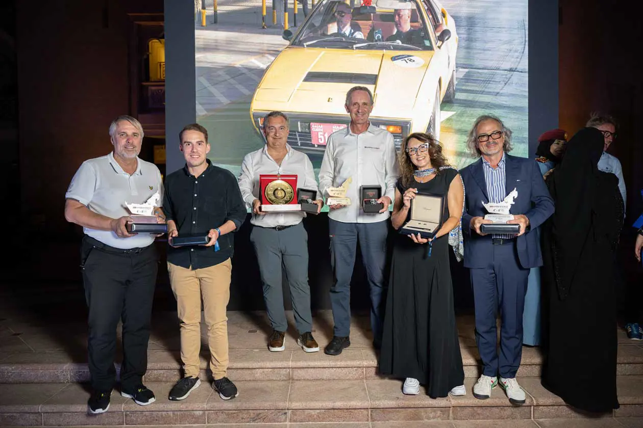 1000 Miglia Experience UAE. Overall Winners. Copyright © Octanium Experiences LLC.