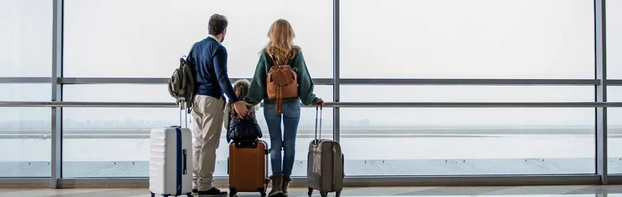 At London Gatwick, Edinburgh and Budapest baggage check-in is outside the airport