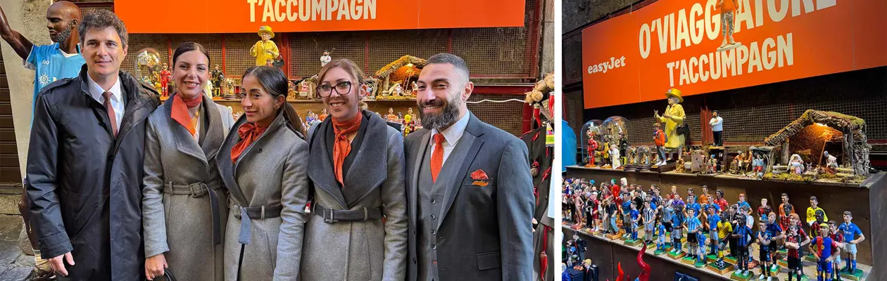 easyJet has brought the magic of Christmas to the heart of Naples
