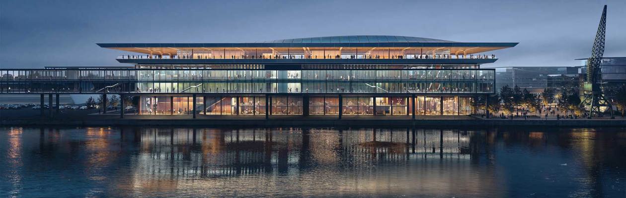 The nwe Riga Ropax Terminal by Zaha Hadid Architects