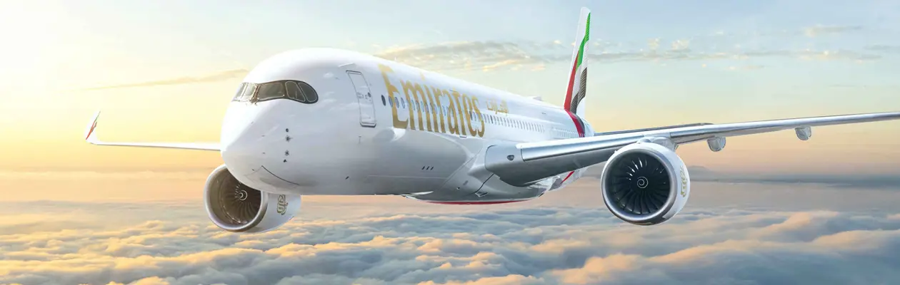 Emirates porta il nuovo A350 a Hangzhou