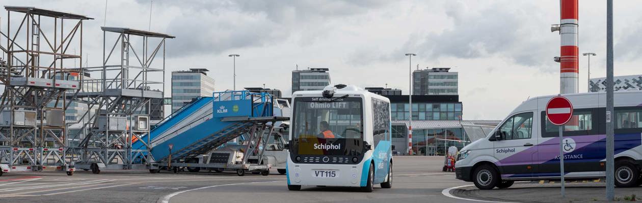 A Schiphol autobus elettrici a guida autonoma
