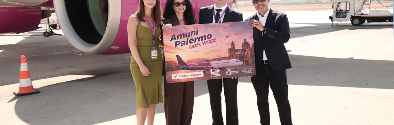 Wizz Air inaugurates Palermo base with 18 routes to 13 countries