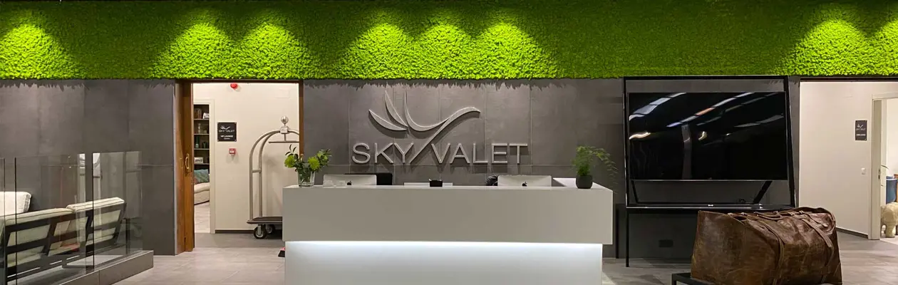 Verde verticale negli FBO di Sky Valet