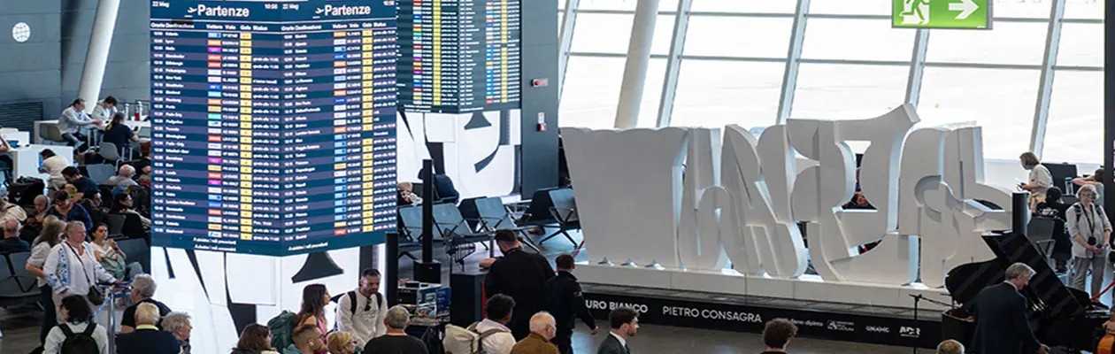 A Roma Fiumicino il “Muro Bianco” di Pietro Consagra