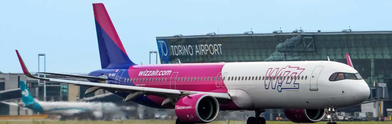 Wizz Air collega Torino a Polonia e Repubblica Ceca
