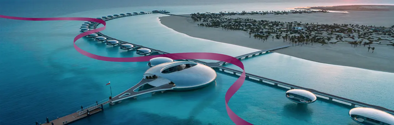 Qatar Airways apre la rotta su The Red Sea