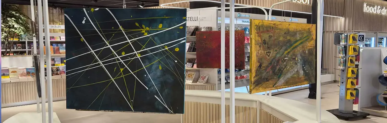 Charlie Ben on display in the Milan Bergamo Airport store