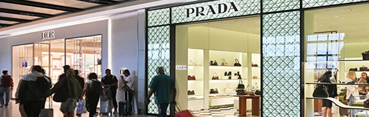 Heathrow Terminal 5 renews luxury shopping with Bottega Veneta, Prada, Dior, Zegna and Hermès