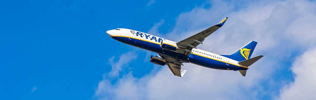 I voli Ryanair per l'inverno 2023-24 da Forlì