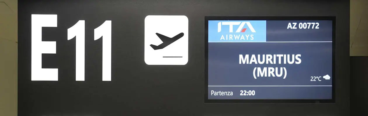Ita Airways inaugurates the Rome Fiumicino - Mauritius flight