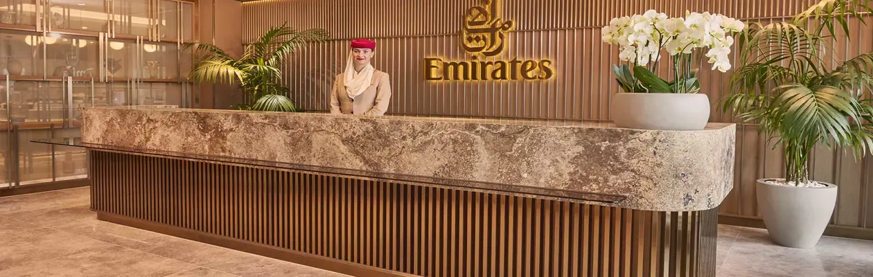 La nuova lounge di Emirates all'aeroporto di Manchester