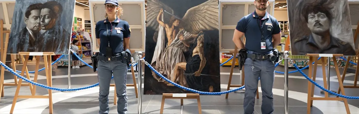In Fiumicino the exhibition of the State Police signed by Matteo Plini