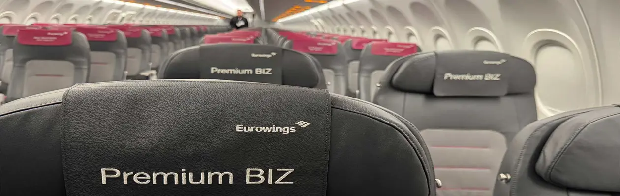 La Premium Biz di Eurowings sulle rotte a medio raggio