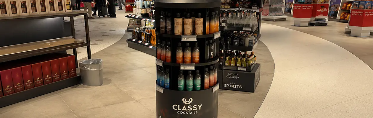 Classy Cocktails debutta nei duty free Avolta di Malpensa, Bergamo e Firenze