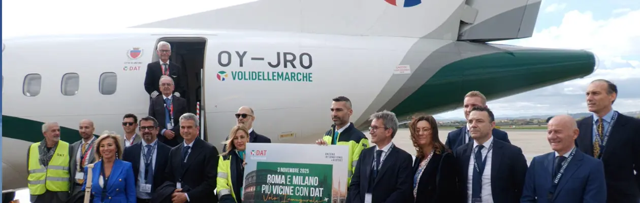 DAT A/S inaugura i nuovi collegamenti da Ancona per Roma e Milano
