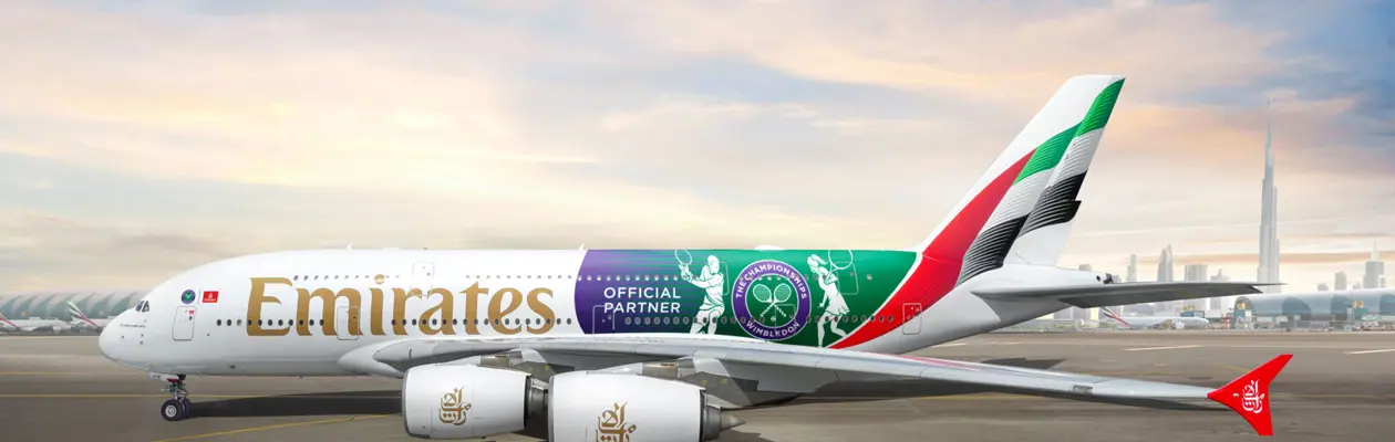 Emirates porta lo spirito di Wimbledon a bordo