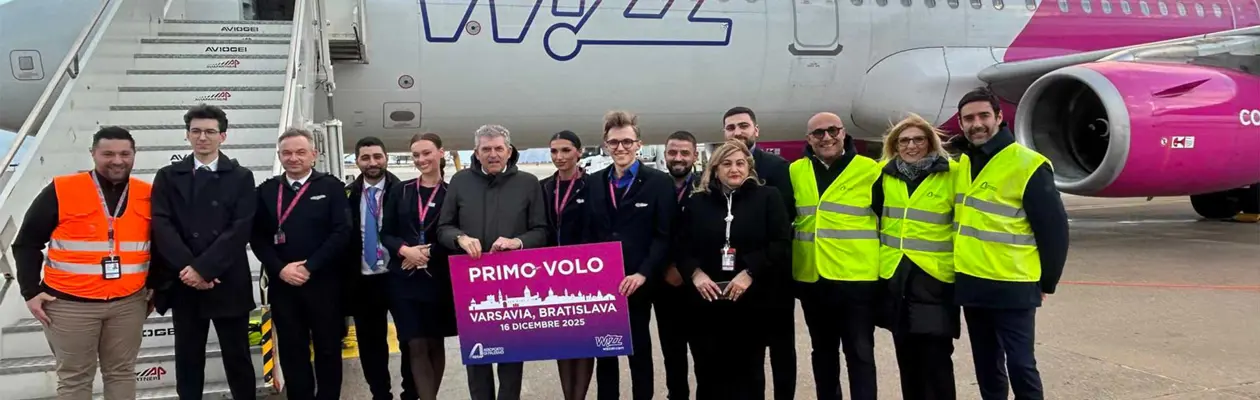 Wizz Air torna a Palermo con due nuove rotte per Varsavia e Bratislava