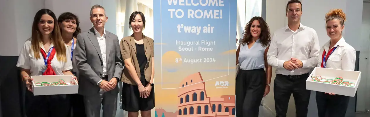 Flights from Fiumicino to Seoul with T'way Air