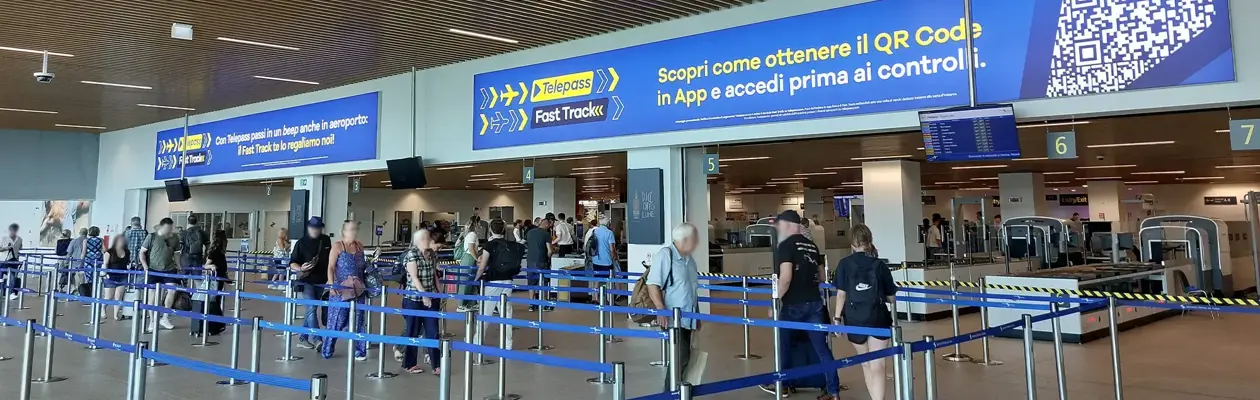 Telepass arrives at the Fast Track of Verona Airport