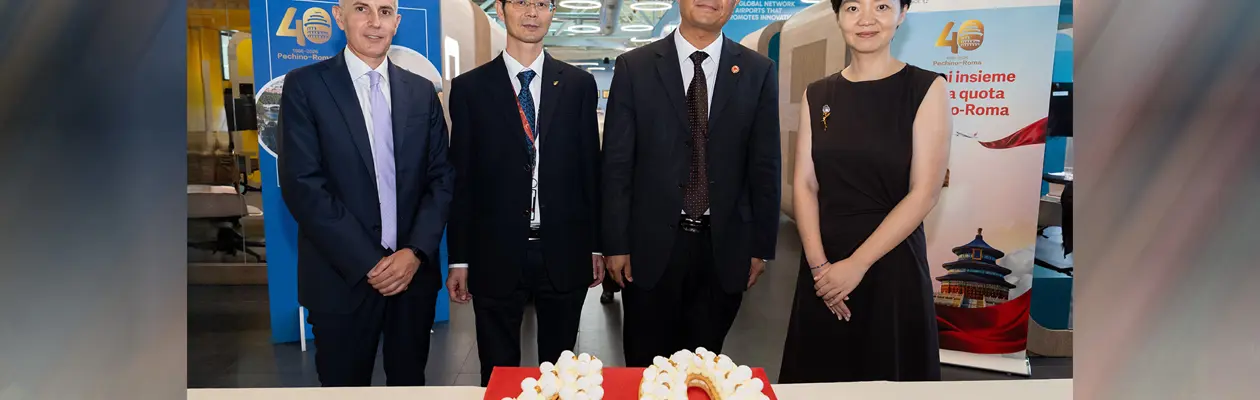 Air China celebrates 40 years of Rome-Beijing flights