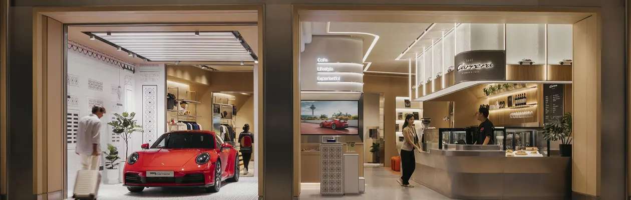 Porsche opens a new immersive experience at Singapore's Jewel Changi Airport