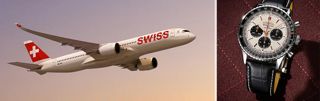 Swiss and Breitling launch the new Navitimer dedicated to the Airbus A350