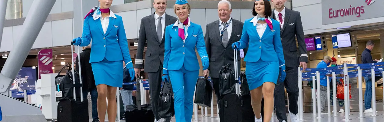 Eurowings flies in sneakers