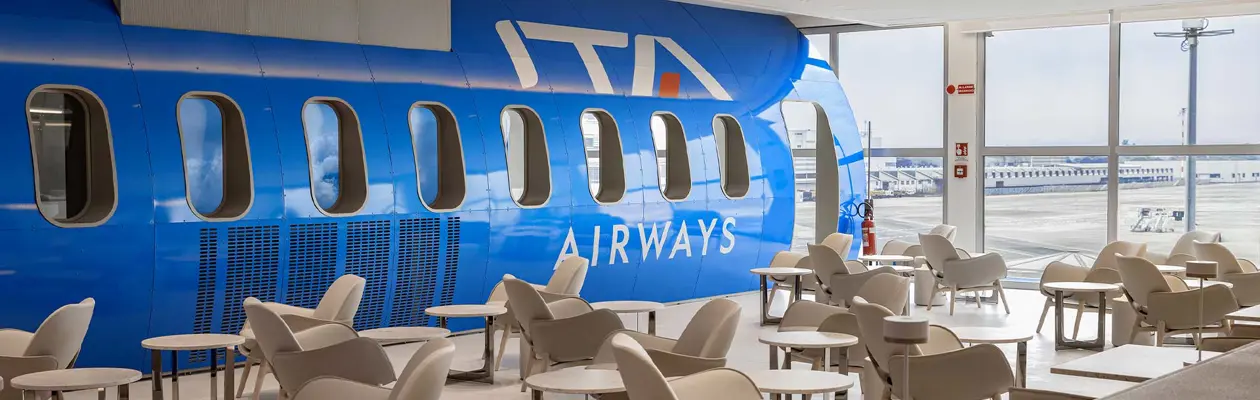 ITA Airways' Runway Lounge at Milan Linate