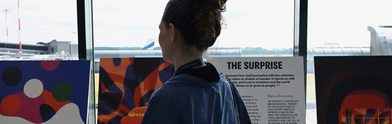 The exhibition "SEA MAG on Display" at Malpensa