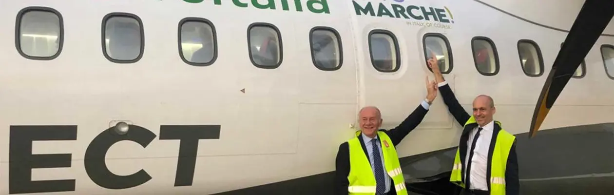 All'Aeroporto di Ancona inaugurati i voli di Aeroitalia