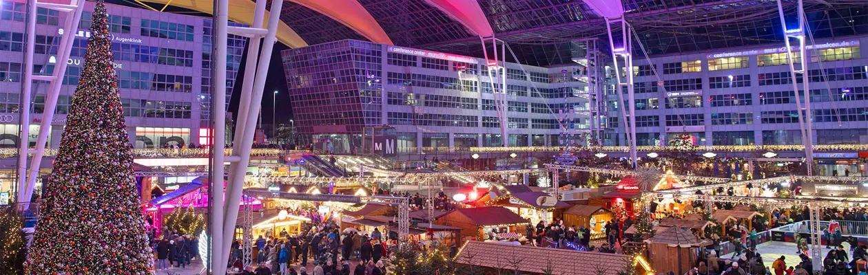 Magia d’inverno all’aeroporto di Monaco