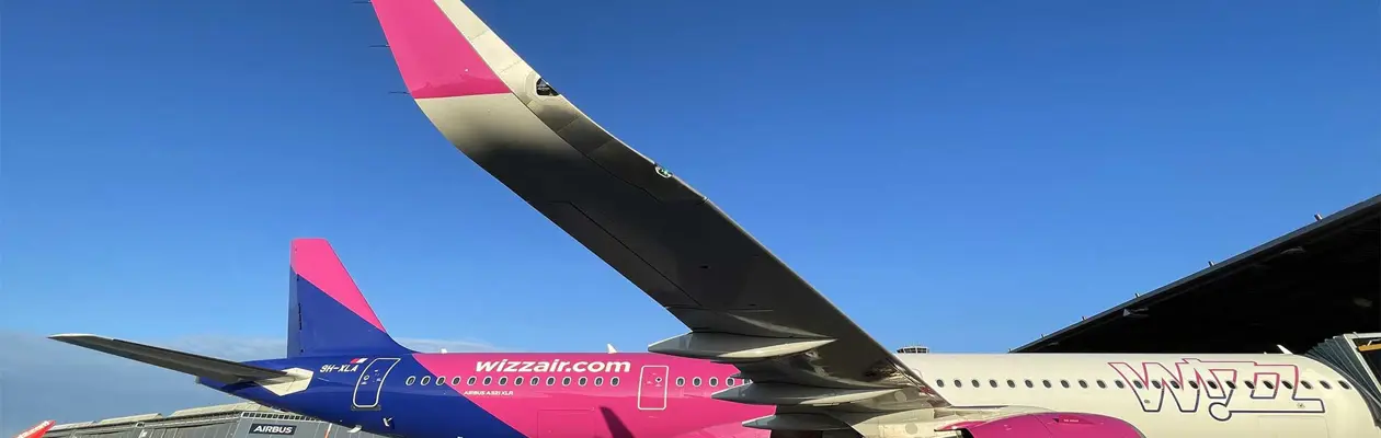 Il primo Airbus A321XLR di Wizz Air arriva a Malpensa